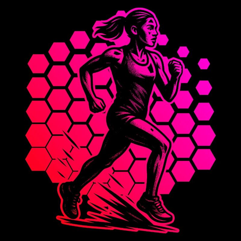 Modernes Running Artwork