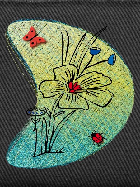 Fleur avec papillon