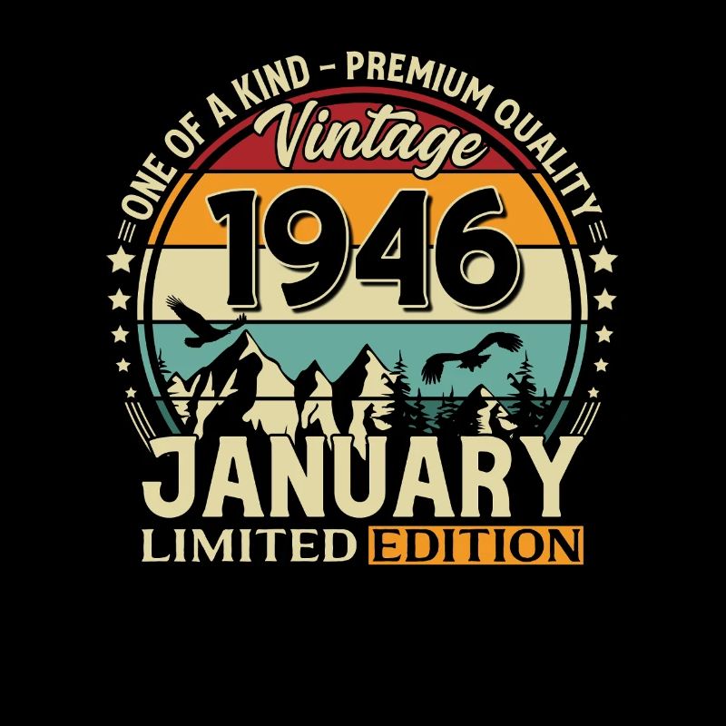 80e anniversaire Millésime janvier 1946