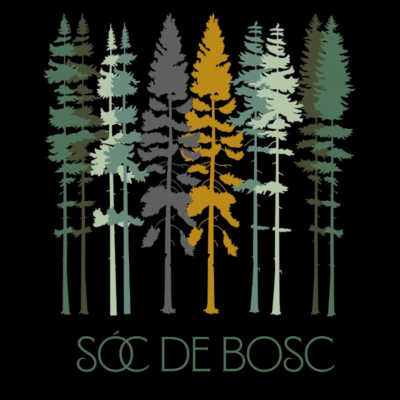 Wald erdiger Silhouetten