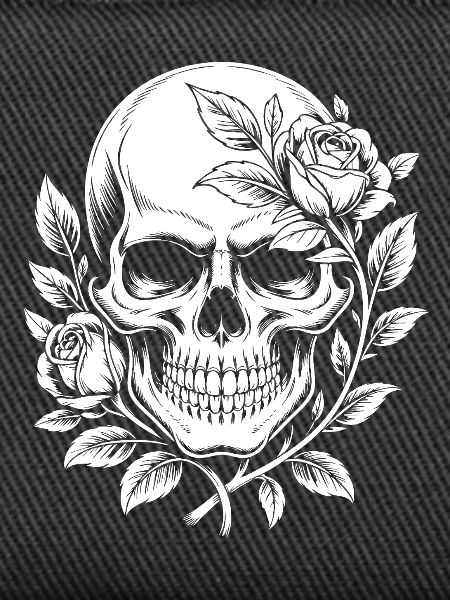 Roses Skull Skull