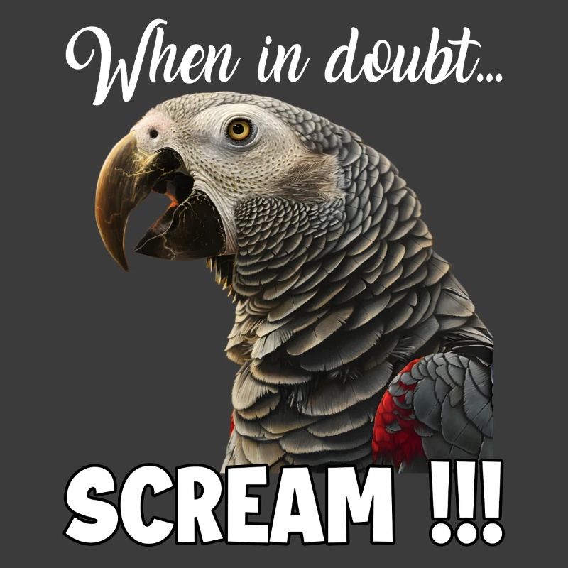Humorous gift idea for parrot keepers