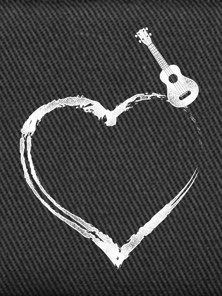 Hawaiian Ukulele Uke Heart