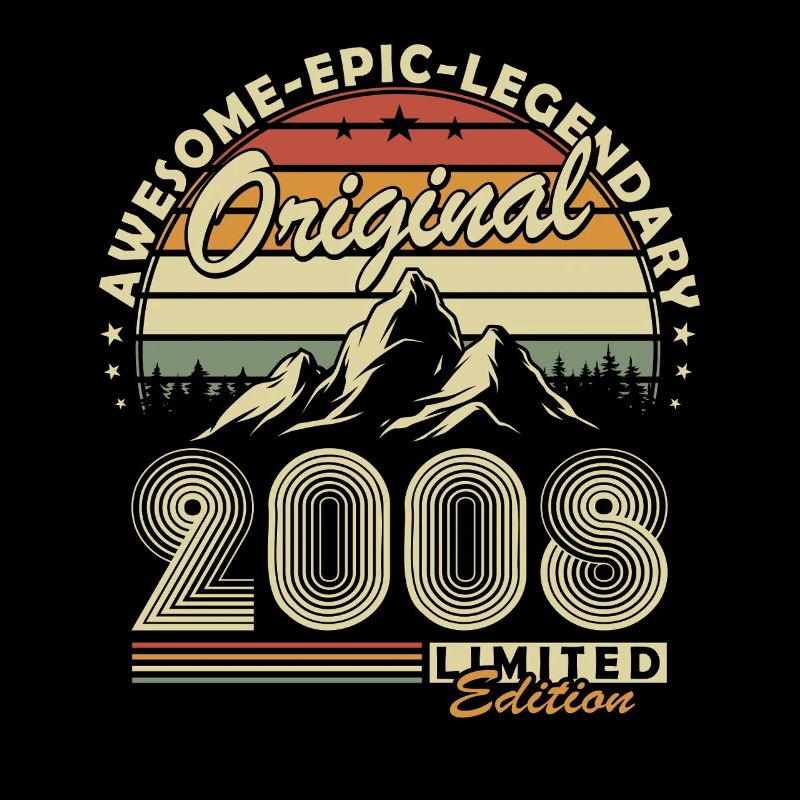 Original 2008 Retro Vintage Geburtstagsgeschenk