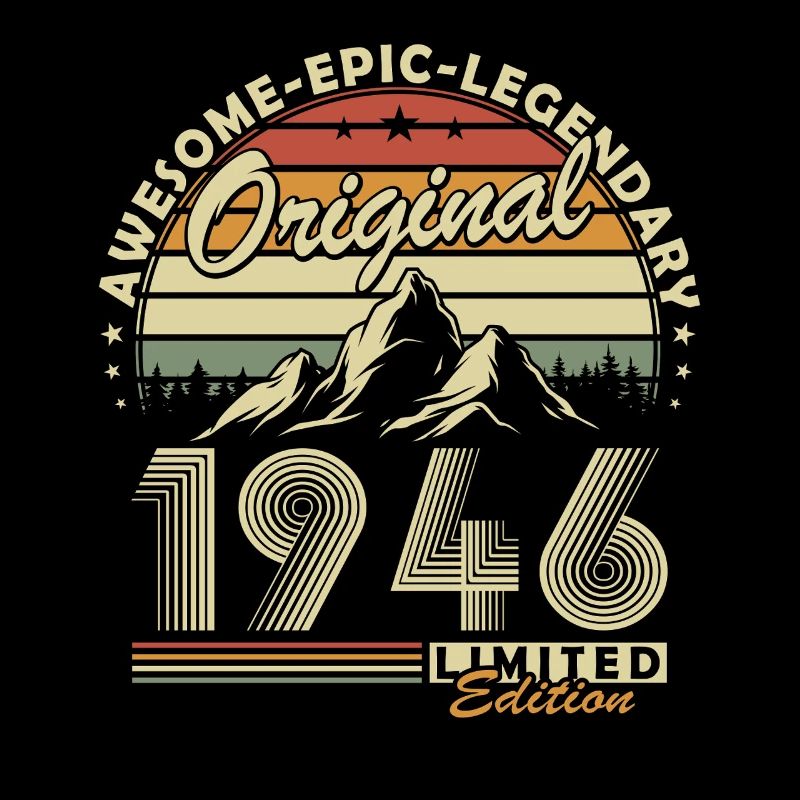 Original 1946 Retro Vintage Geburtstagsgeschenk