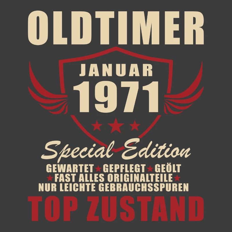 55. Geburtstag Geschenk Oldtimer Januar 1971