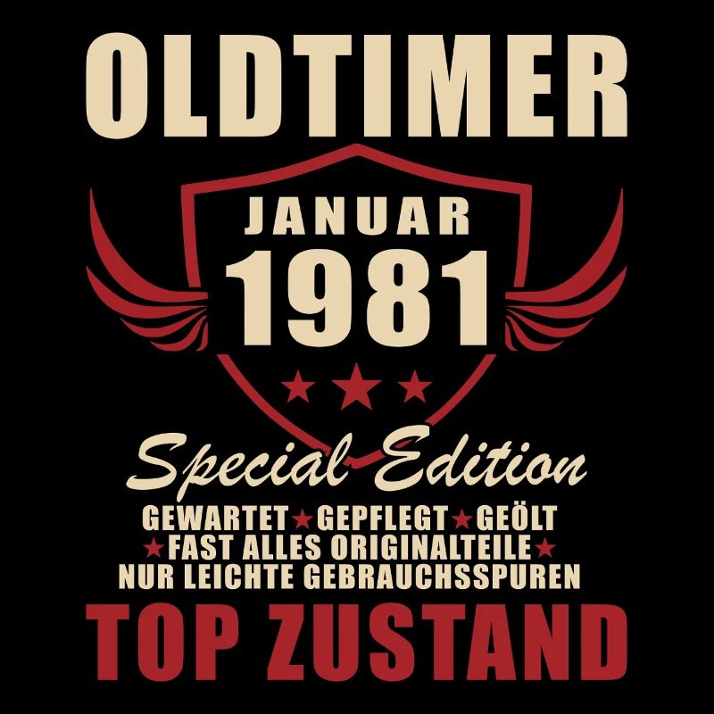 45. Geburtstag Geschenk Oldtimer Januar 1981