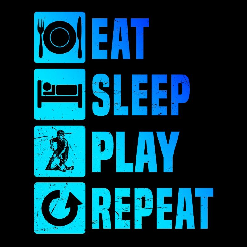 Modernes Floorball Artwork