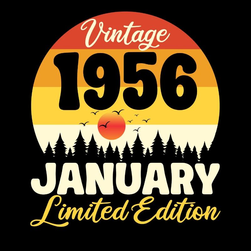 Vintage Januar 1956 Geburtstag 1956 Retro