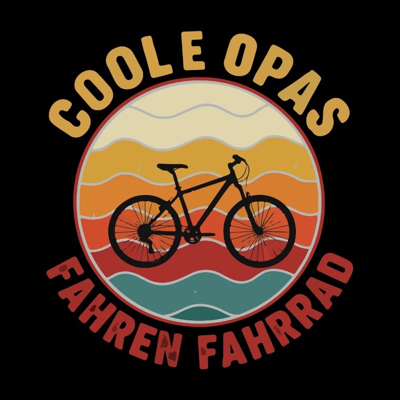 Cool grandpas riding bicycles