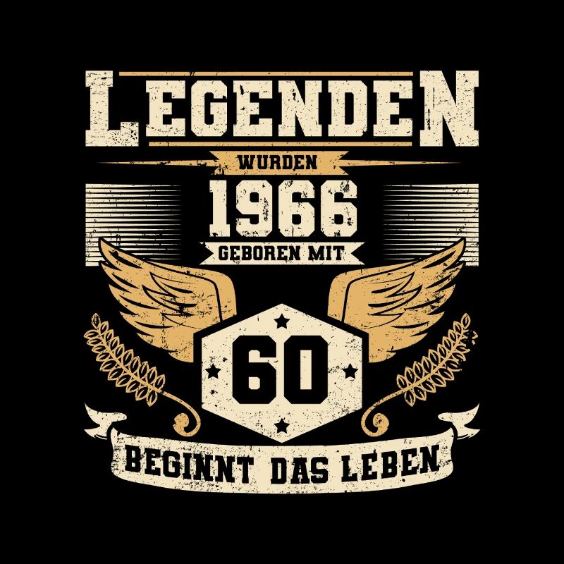 60th Birthday Legends 1966 Grunge Life Begins