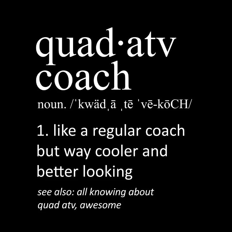 Définition du Quad ATV Coach Typographie drôle