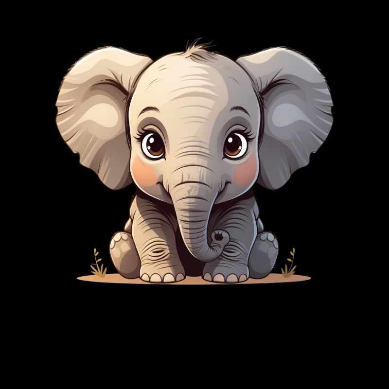 Dessin animé mignon bébé éléphant