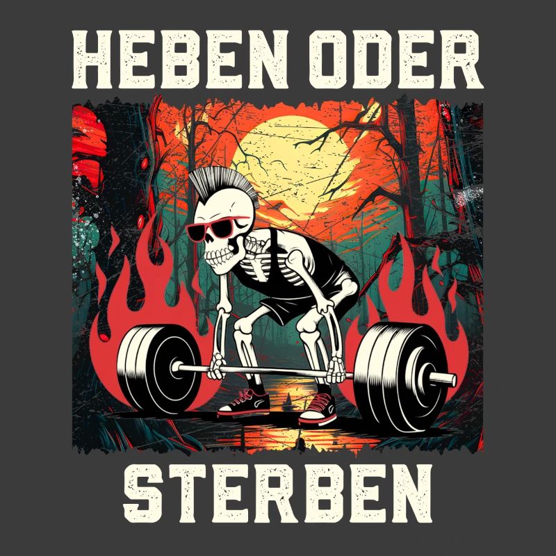 Kraftsportler HEBEN ODER STERBEN Lustiges