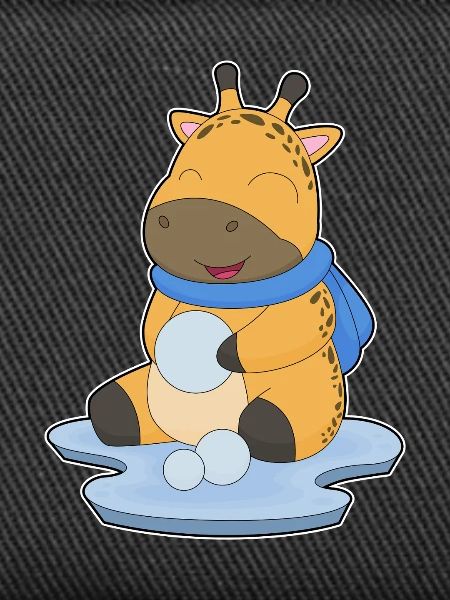 Giraffe Winter Snowball