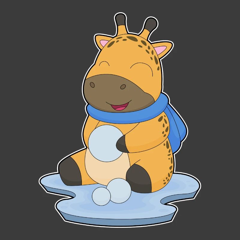 Giraffe Schneeball