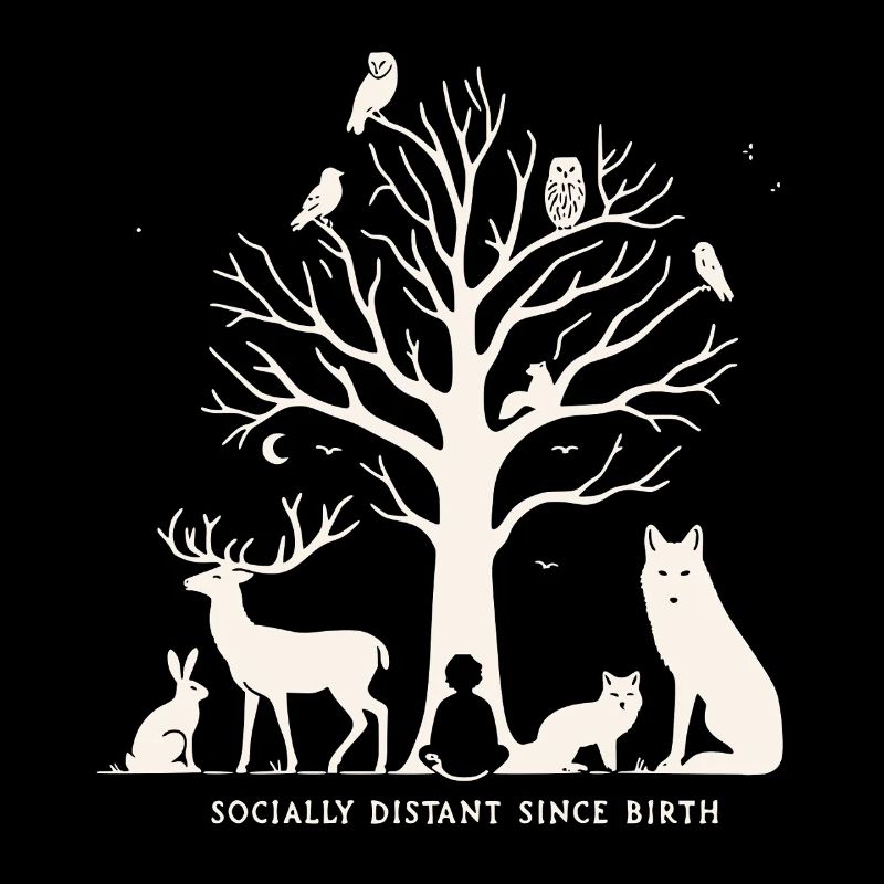 Socially Distant Since Birth Introvertiert Natur