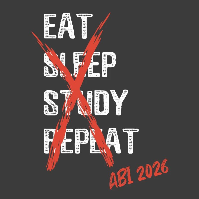 Eat sleep study repeat - Abi 2026 - Spruch