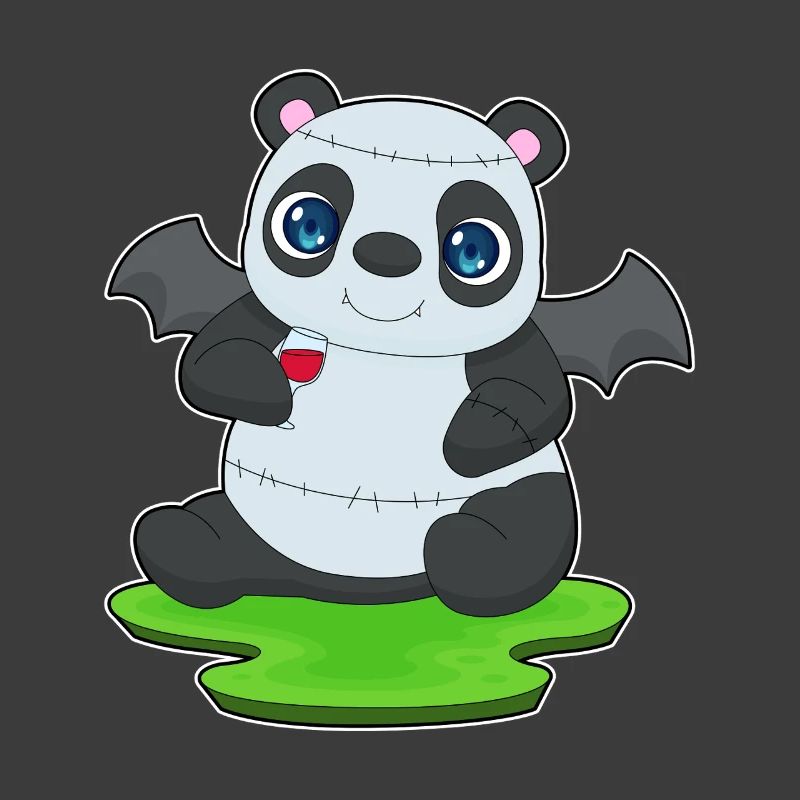 Panda Halloween Bat