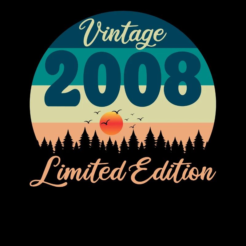 18 Jahre alt, 18. Geburtstag 2008 Retro-Vintage-Geschenk