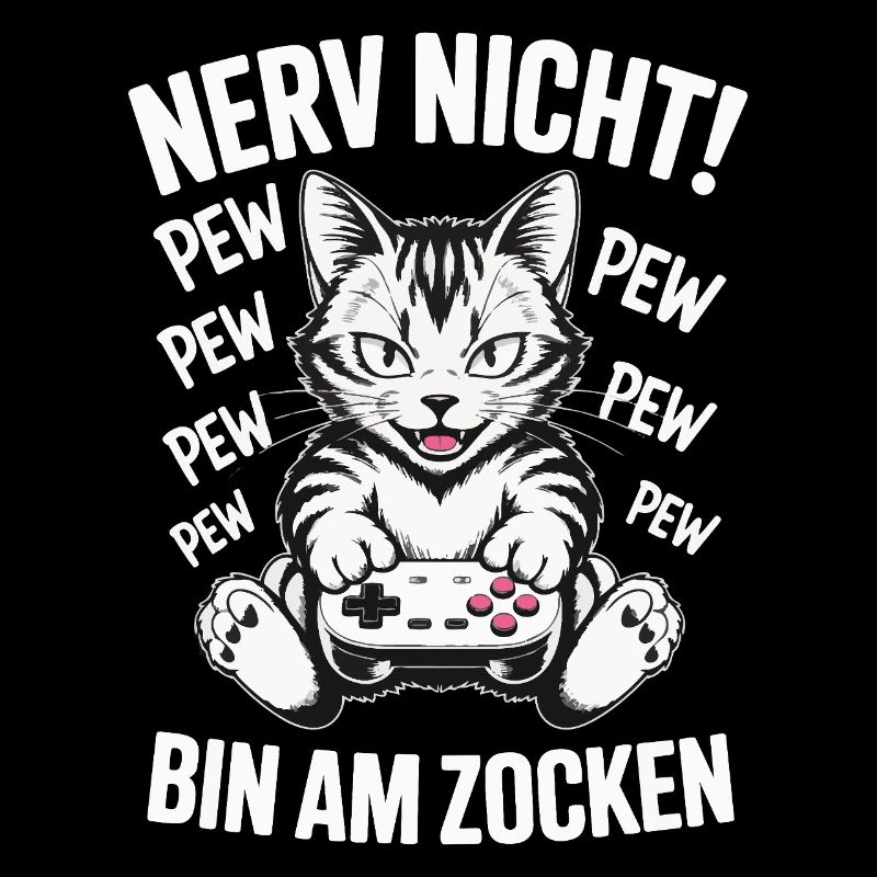 Nerve Not I'm Gambling Gamer Cat Design