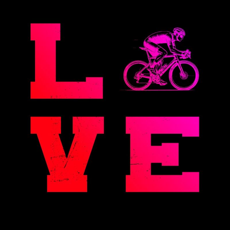 Message clair sur le vélo de route