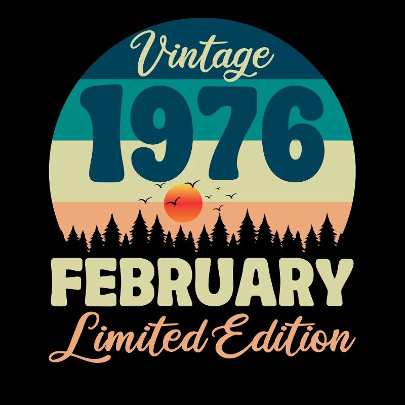 50-jähriges Jubiläum Februar 1976 Vintage-Geschenk