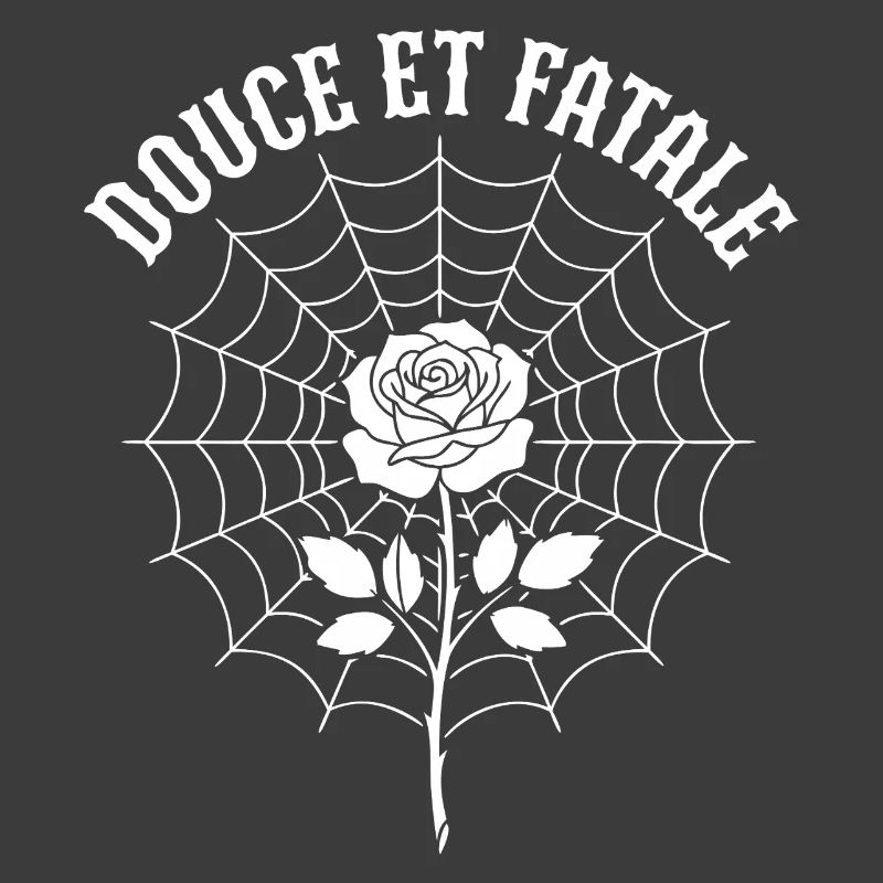 Rose au centre du Web araignée