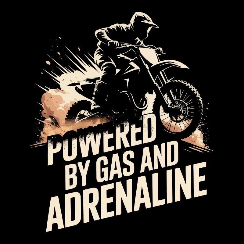 Motocross propulsé par l’essence et l’adrénaline
