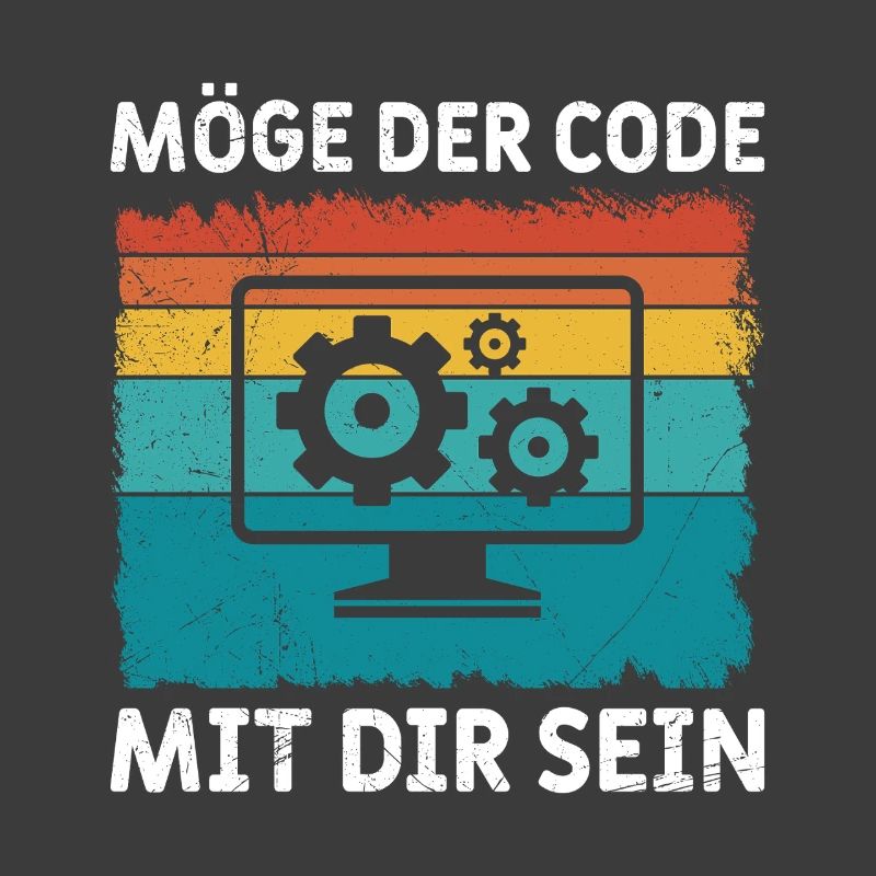 Ordinateur geek, QUE LE CODE SOIT AVEC TOI, DRÔLE