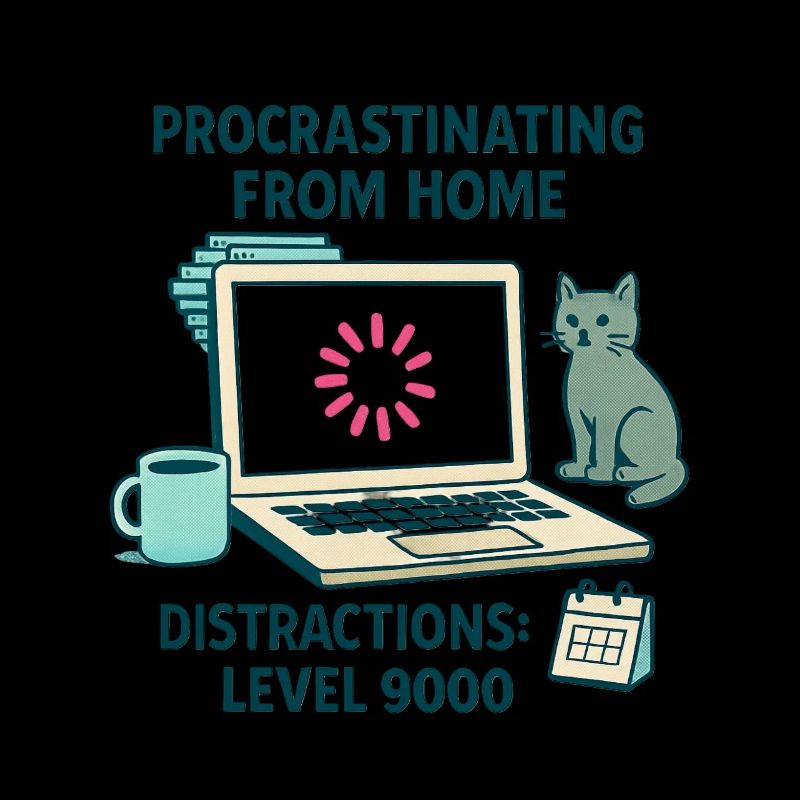 Humor Procrastination Telecommuting Chat and Coffee