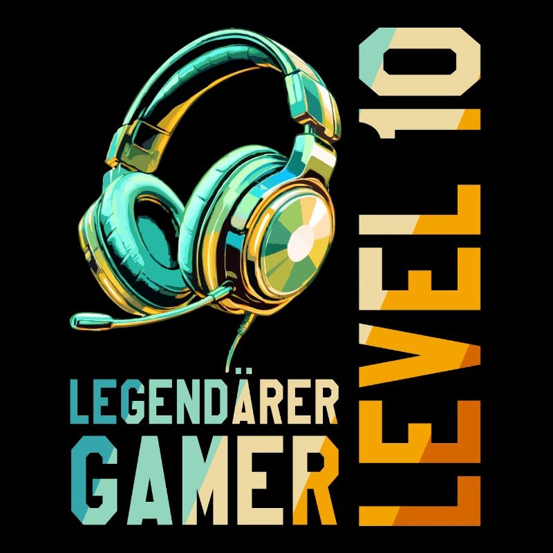 10. Geburtstag Junge Mädchen Teenager Level 10