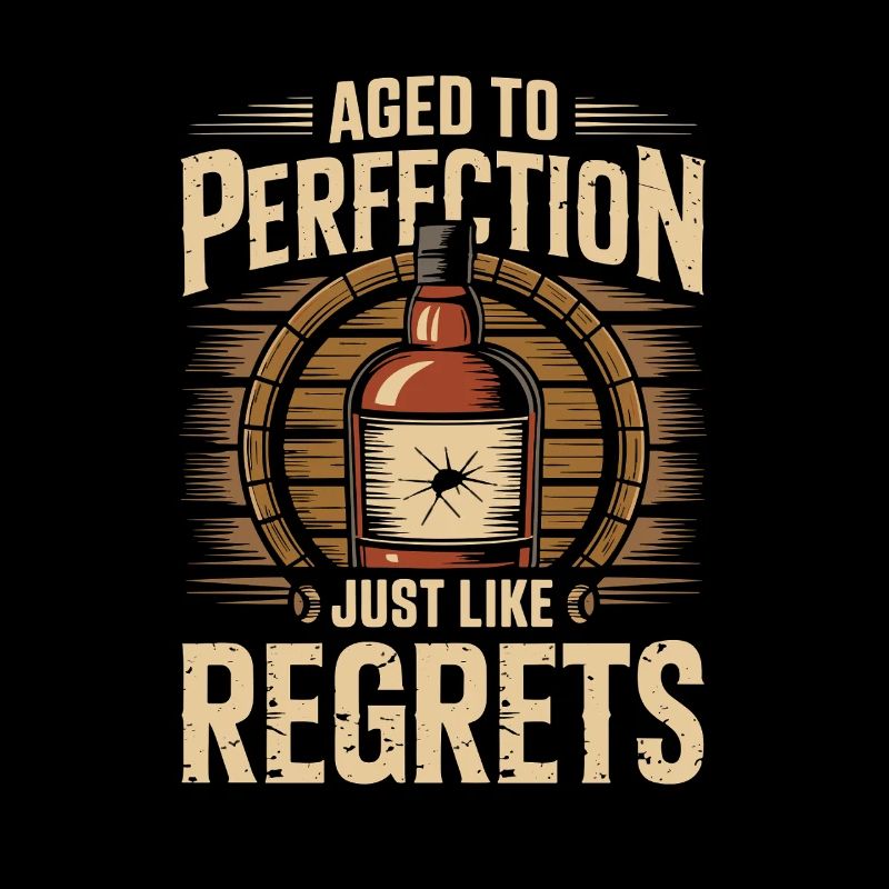 Aged To Perfection Just Like Regrets Whisky
