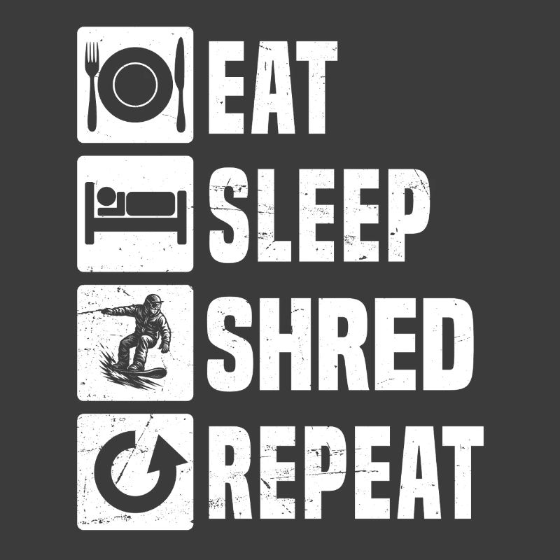 Message de snowboard clair