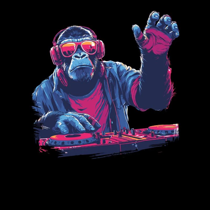 Cooler DJ-Affe