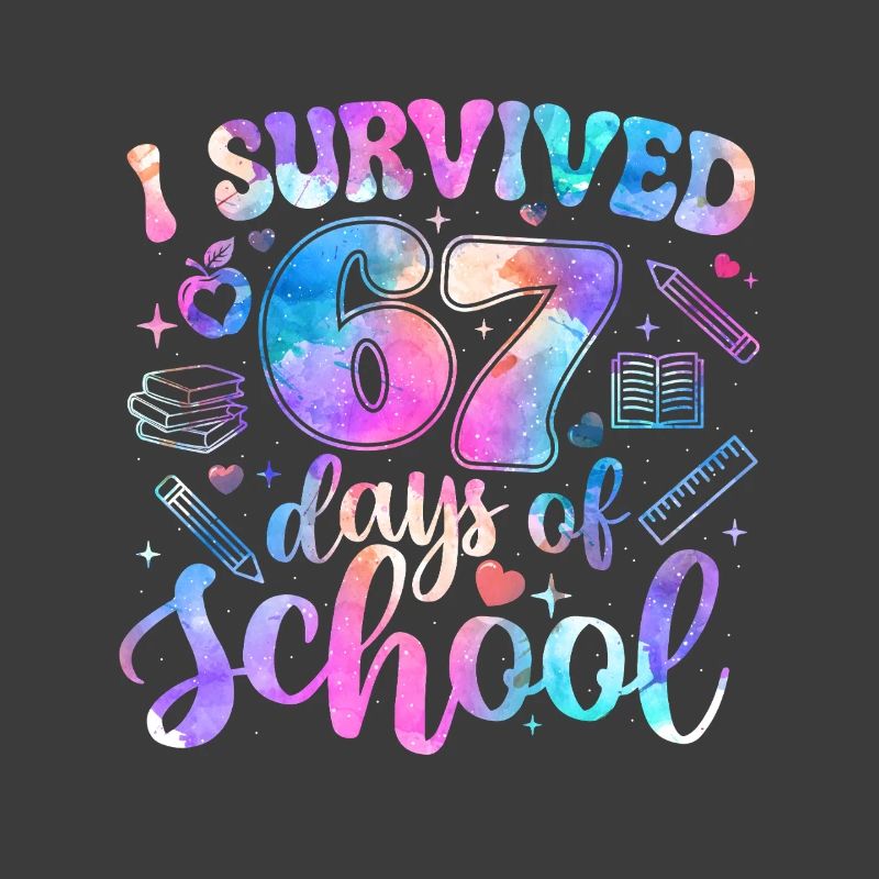 Überlebte 67 Tage Schule Meme Trend Schüler