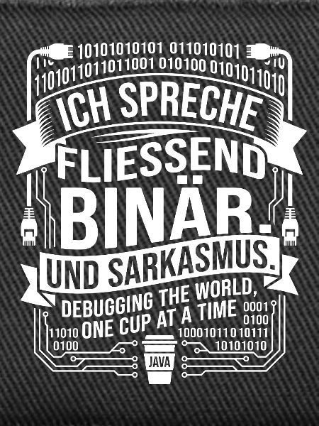 Coding Binärer Kaffee Sarkasmus
