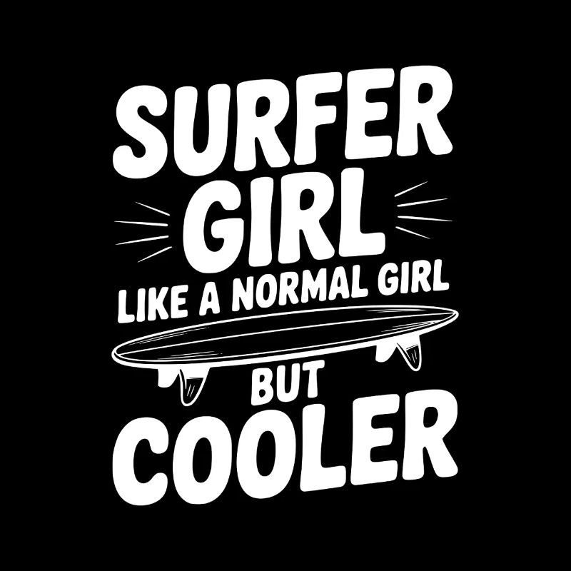 Surfeuse comme une fille normale, mais plus cool