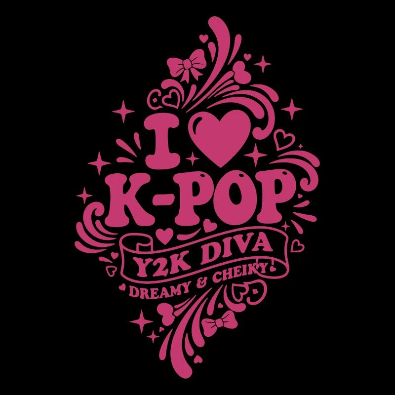 I Love K-Pop Y2K Diva Dreamy And Cheeky Korean
