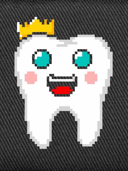 Zahnkrone Pixel Art Zahnarzt