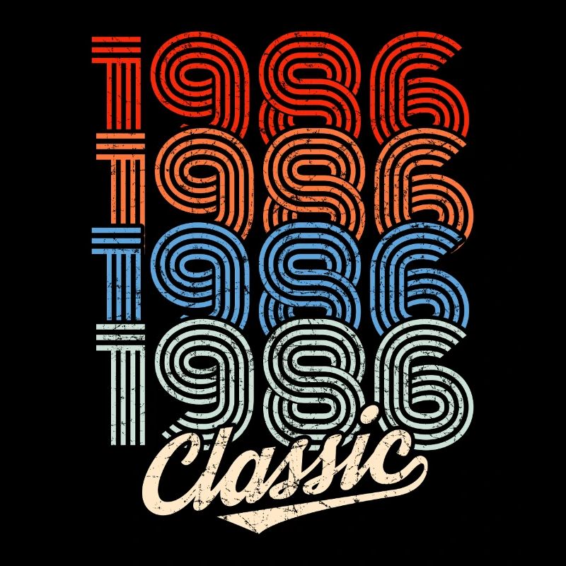 Néon rétro classique de 1986