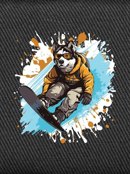 Husky Dog Snowboard