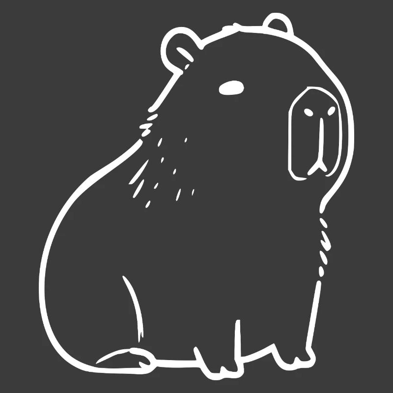 Capybara capybara blanc