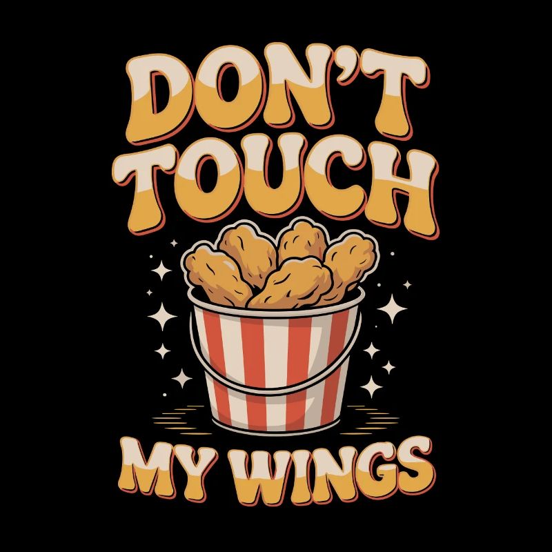 Chicken Wings Lover Snack Motif
