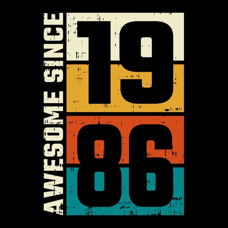 Retro 1986 Spiele-Logo
