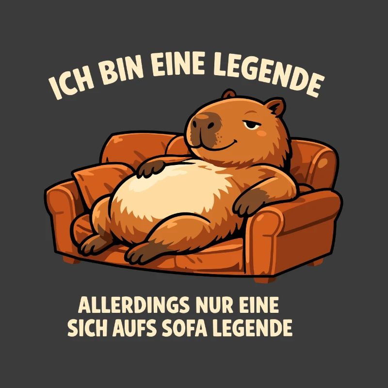 Sofa legend: relaxed capybara
