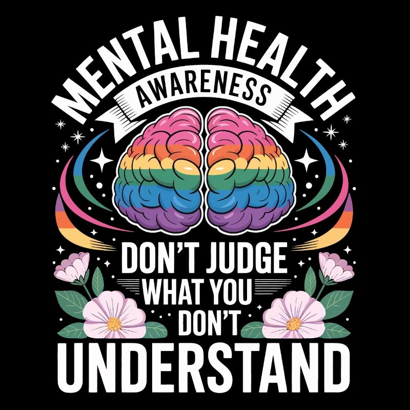 Mental Health Rainbow Brain