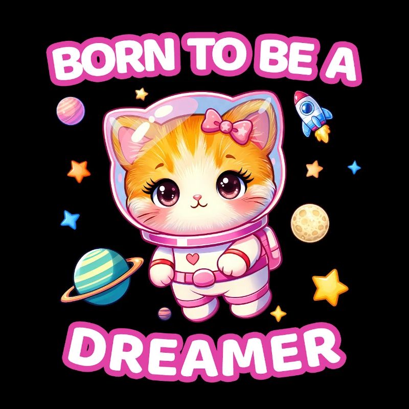 Born to Be a Dreamer Astronaut Kätzchen – Weibchen