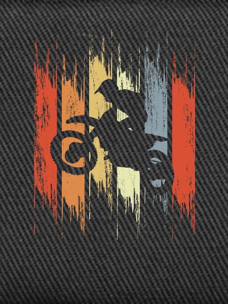 Retro Motocross Fahrer