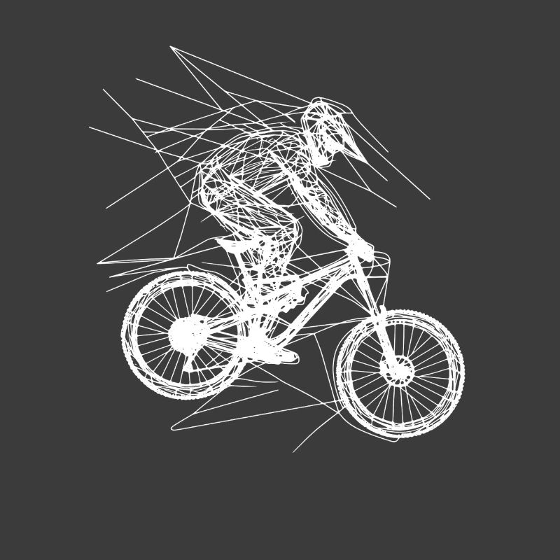 Mountain Biking Drawing